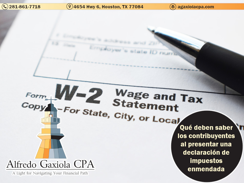 15 Declaracion de impuestos personales en Houston